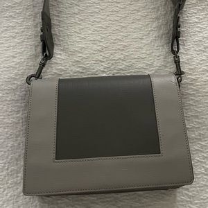 Botkier cross-body bag, gray leather two-tone